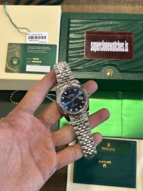 Rolex Datejust Blue Dial 41 mm Swiss 3235 Clone Movement Super Replica