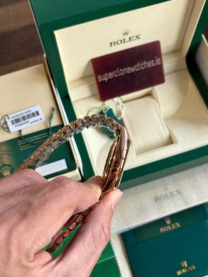 Rolex Day Date 40 Oscars Rose Gold Slate Ombre Dial Super Clone