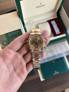 Rolex Daytona 126503 Two Tone Yellow Gold Champagne Dial Super Clone