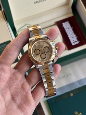 Rolex Daytona 126503 Two Tone Yellow Gold Champagne Dial Super Clone