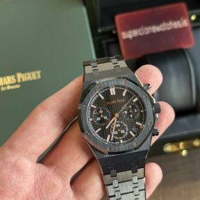 AP Royal Oak Chronograph Ceramic All Black Replica With 4401 Clone Movement
