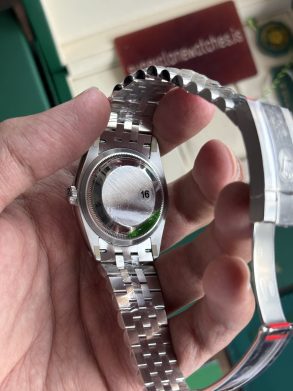 Rolex Datejust 36mm Blue Dial Diamond Hour Markers Super Fake With Clone 3235 Movement