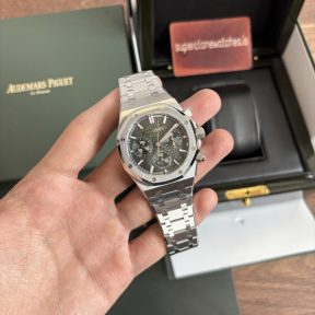 Audemars Piguet Royal Oak Chronograph Stainless Steel Green Dial Clone 4401 Movement