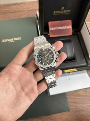 Audemars Piguet Royal Oak Chronograph Stainless Steel Green Dial Clone 4401 Movement