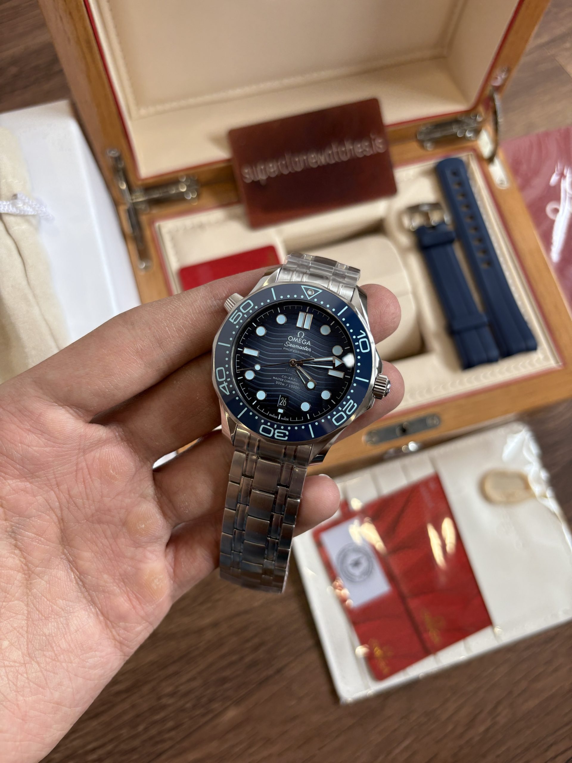 Omega Seamaster 300 Summer Blue Super Clone