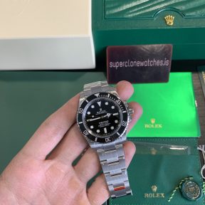 Rolex No Date Submariner 124060 Black 41mm Clone 3230 Movement