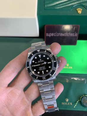 Rolex No Date Submariner 124060 Black 41mm Clone 3230 Movement