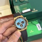 Rolex Daytona Oysterflex Yellow Gold Turquoise Blue Dial Super Clone