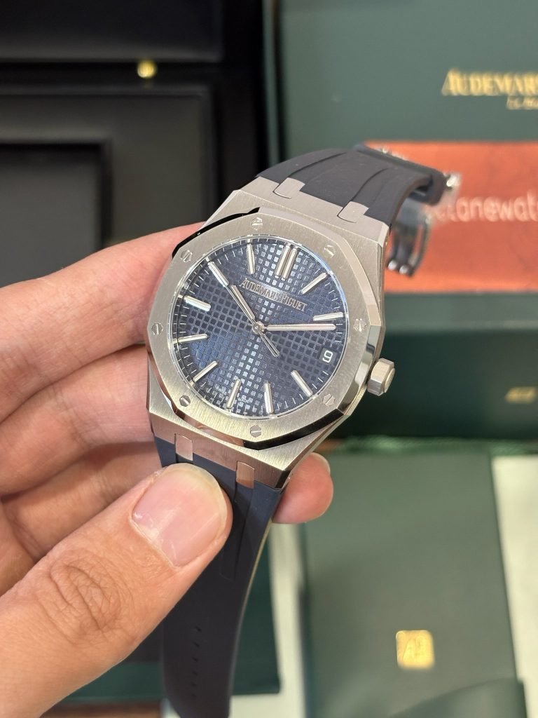 Audemars Piguet Royal Oak 15510 Blue Dial Rubber Strap Replica