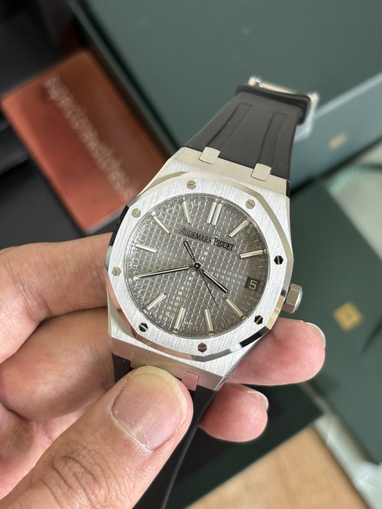 Audemars Piguet Royal Oak 15510 Grey Dial Black Rubber Strap Super Replica